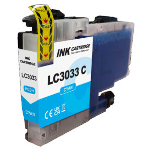 1 Ink Cyan Color LC3033 XXL Compatible Ink Cartridge Extra High Yield for Brother LC-3033