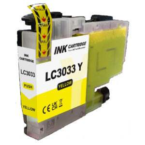 1 Ink Yellow Color LC3033 XXL Compatible Ink Cartridge Extra High Yield for Brother LC-3033