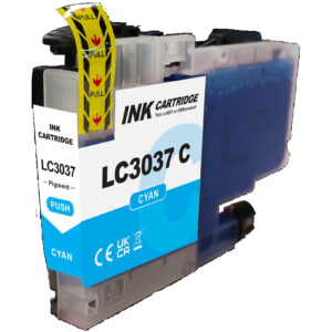 1PK Cyan Color LC3037,Extra High Yield Compatible Ink Cartridge for Brother LC3037XXL, LC3039XXL,LC3039