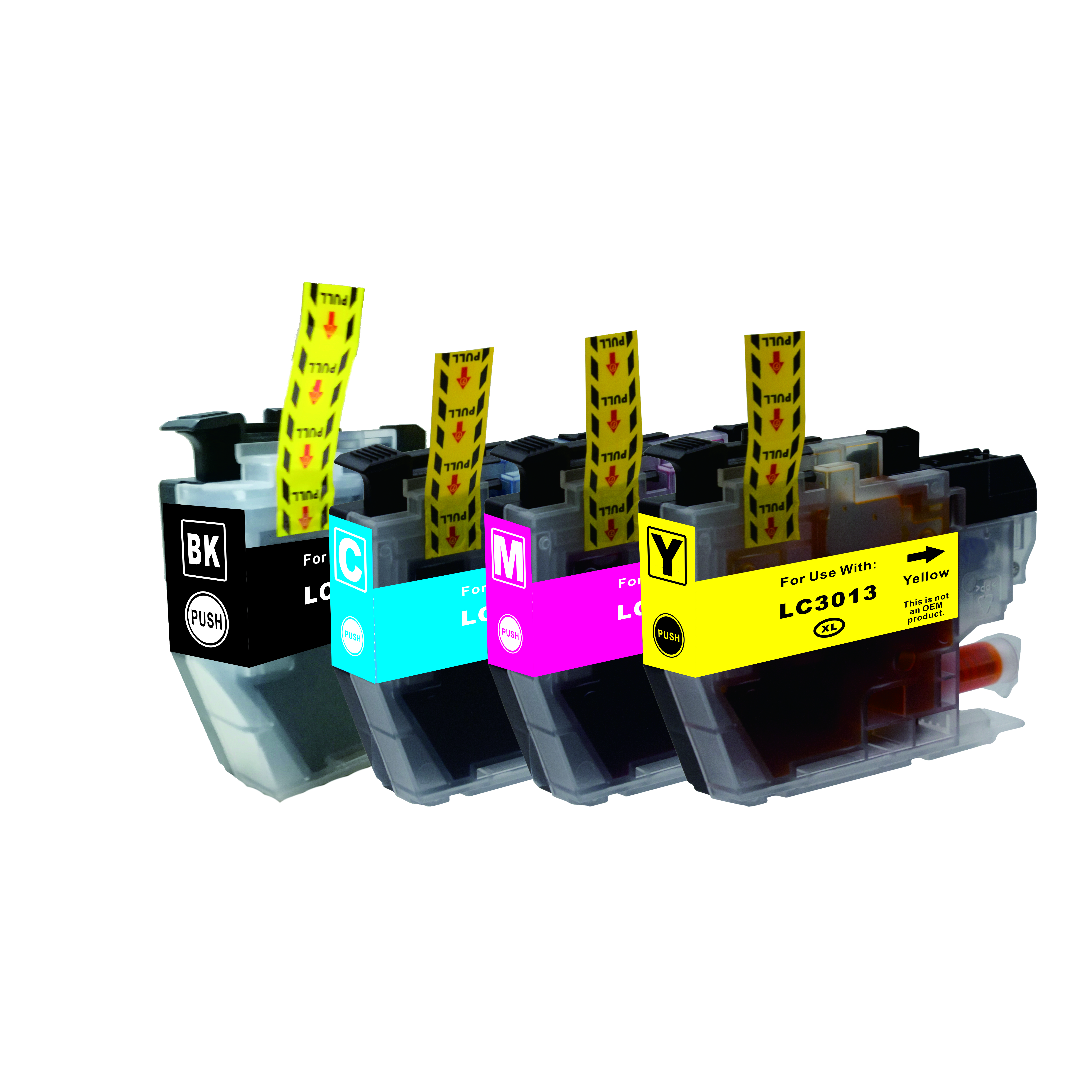 4 Ink (K, C,M,Y) Compatible LC3013XL Ink Cartridge for Brother LC3013,LC-3013