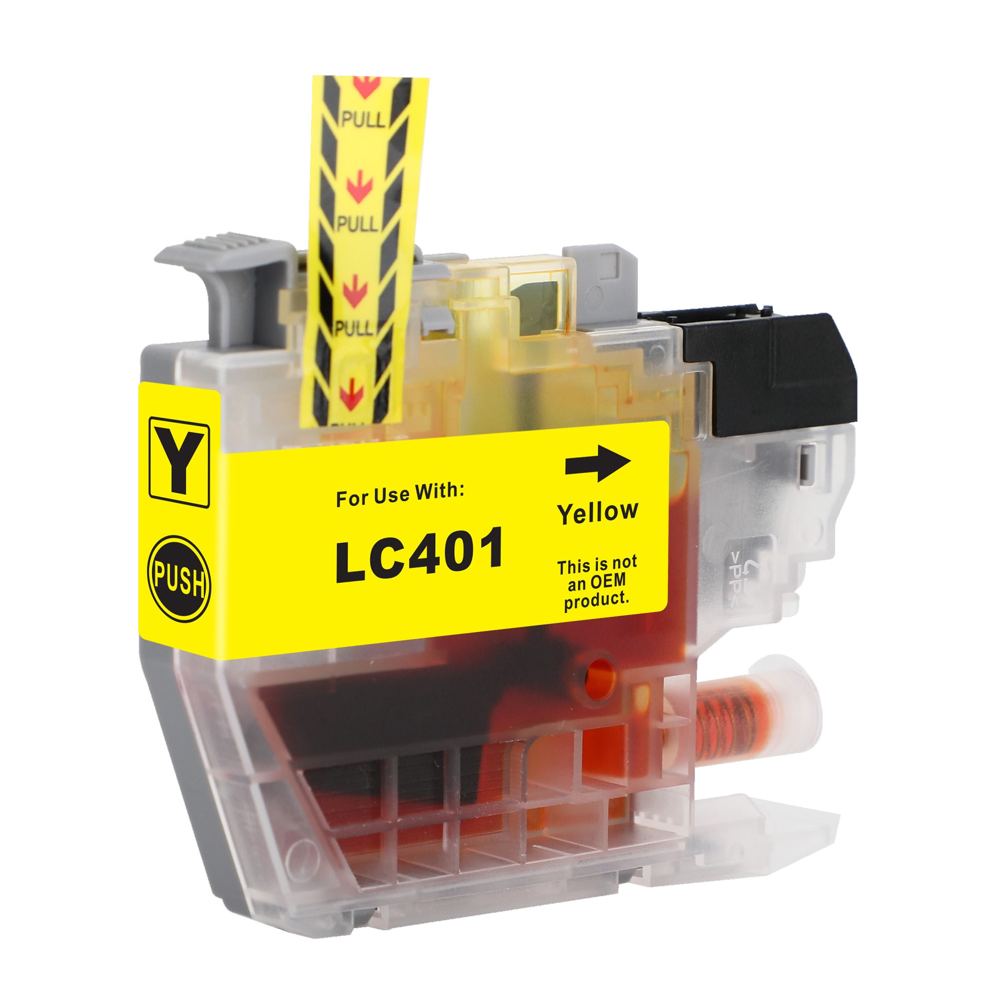1 Ink Yellow Color High Yield Compatible LC401XL Ink Cartridge for Brother LC401,LC-401
