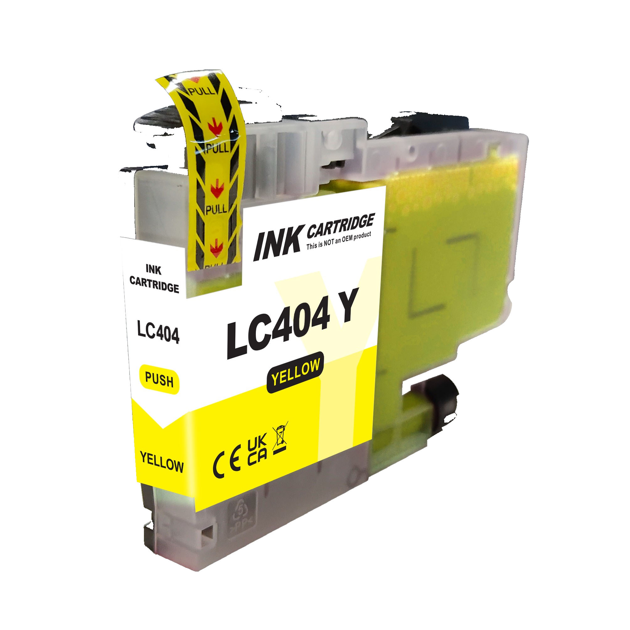 1 Ink Yellow Color LC404 Ink Cartridge High Yield Compatible for Brother LC404XL, LC-404