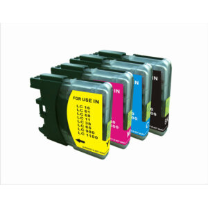 4PK LC61 (K,C,M,Y) Inkjet Cartridge Compatible for Brother LC-61 LC-65