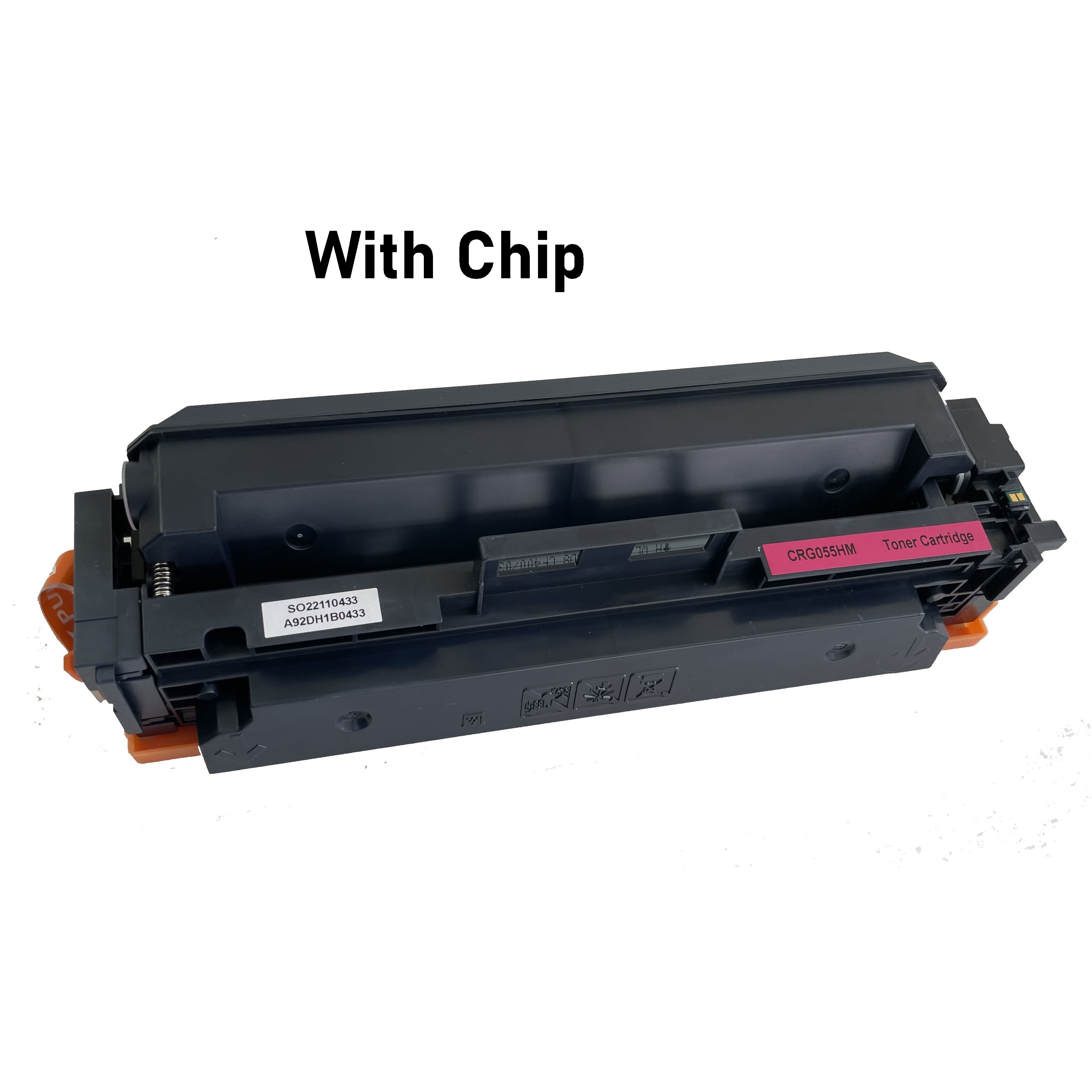 (With Chip) 1 Pack Magenta Color CRG055 Compatible Toner Cartridge High Yield for Canon 055H,Canon 055