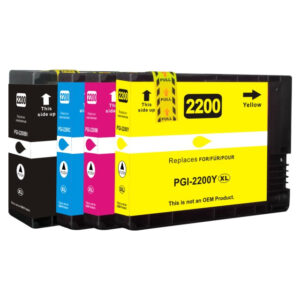 4PK (K,C,M,Y) PGI2200 Pigment Ink Cartridge PGI2200XL compatible for Canon PGI-2200XL,PGI-2200