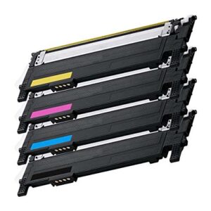 4 PK (BK/C/M/Y) CLT-K407, CLT-C407, CLT-M407, CLT-Y407 Compatible Toner Cartridge CLT-407 for Samsung CLT-K407S CLT-C407S CLT-M407S CLT-Y407S