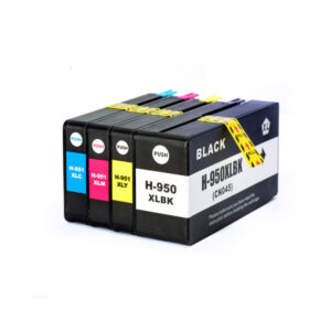 4 Pack (BK C M Y) 950XL (CN045AN) High Yield Compatible Ink Cartridge for HP 950XL (CN045AN)