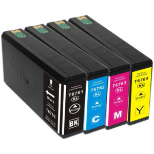 4 Pack (K,C,M,Y) T676XL compatible Ink Cartridge for Epson T676XL 676XL