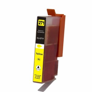 1 Pack Yellow Color Cli271XL Ink Cartridge Compatible For Canon Printer PGI-270,Cli-271, PGI270XL CLI271XL, (K,PBK,C,M,Y,GY)