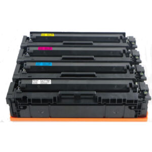 (With Chip) 1 Set (K, C, M, Y) Compatible Toner Cartridge for HP 215A, W2310A, W2311A, W2312A, W2313A