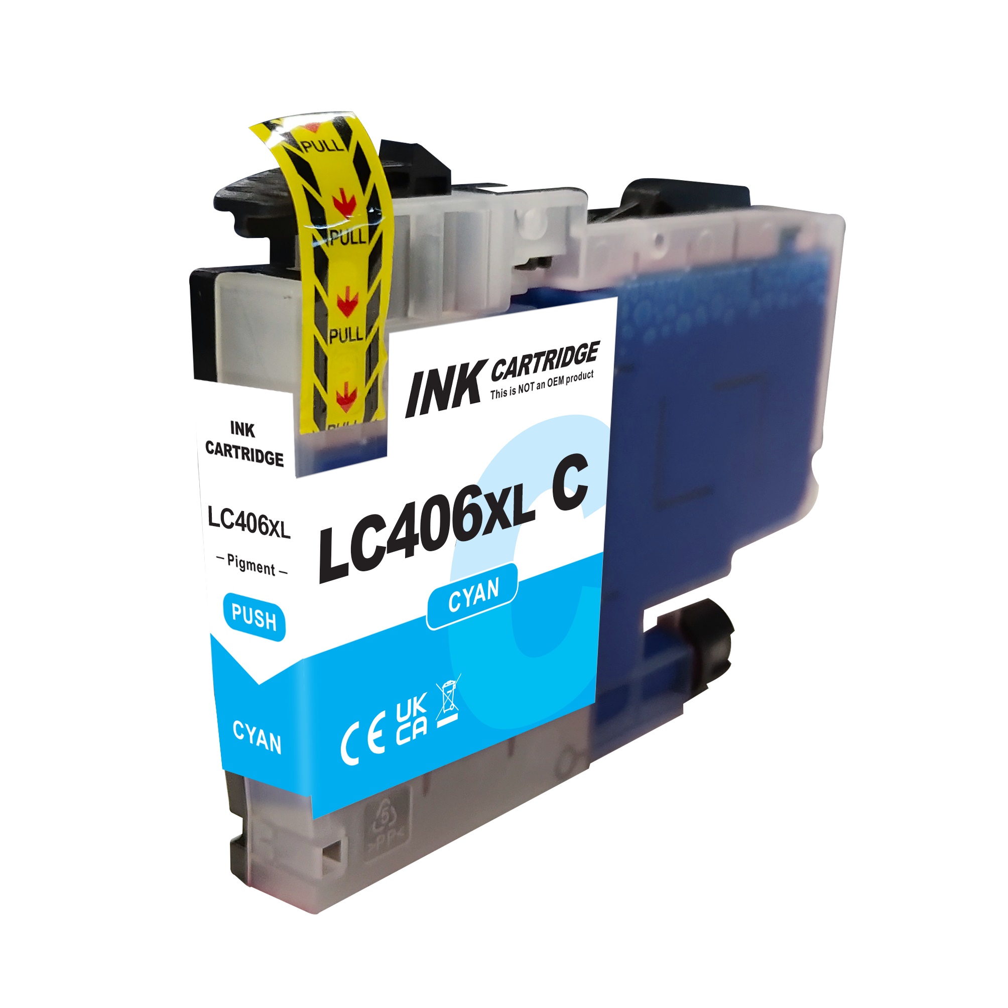 Cyan Color Compatible Ink Cartridge for Brother LC406XL, LC406,LC-406