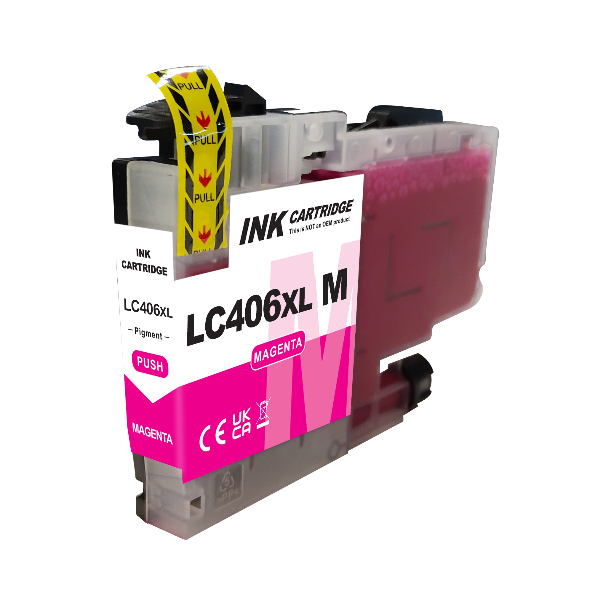 Magenta Color Compatible Ink Cartridge for Brother LC406XL, LC406,LC-406