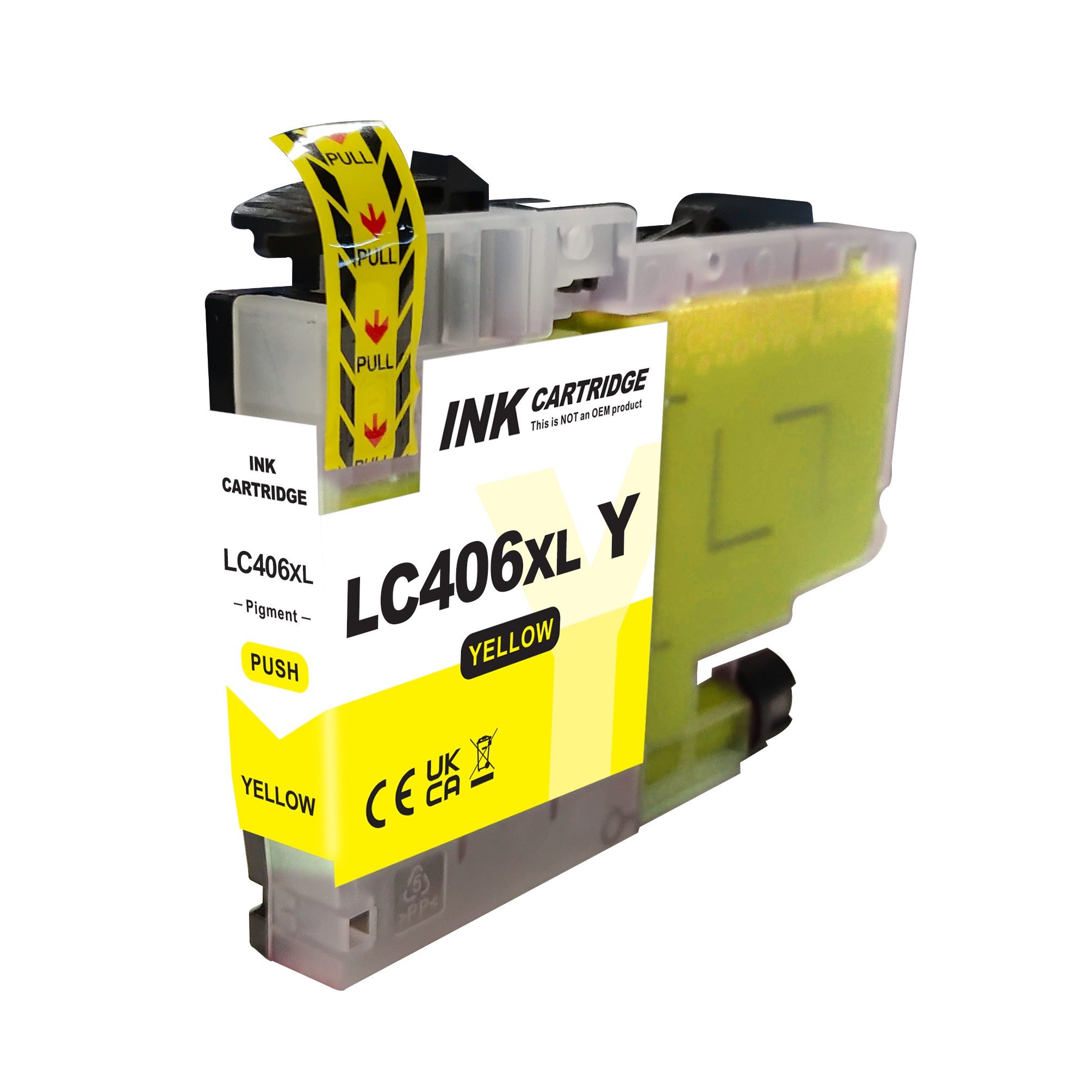 Yellow Color Compatible Ink Cartridge for Brother LC406XL, LC406,LC-406
