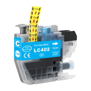One Cyan Compatible Ink Cartridge for Brother LC402XL High Yield