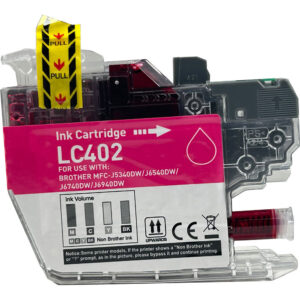 One Magenta Compatible Ink Cartridge for Brother LC402XL High Yield