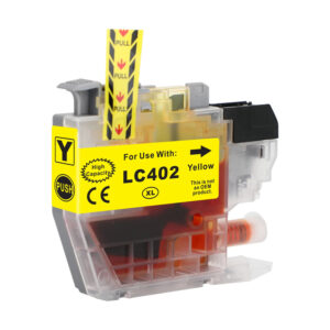 One Yellow Compatible Ink Cartridge for Brother LC402XL High Yield