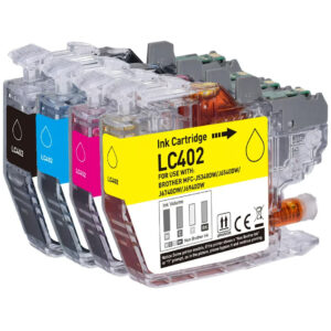 4 color Compatible Ink Cartridge for Brother LC402XL Combo (K,C,M,Y) High Yield